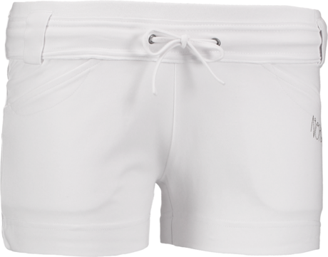 Damen Baumwolle shorts weiß PLASTI - NBSLP2467