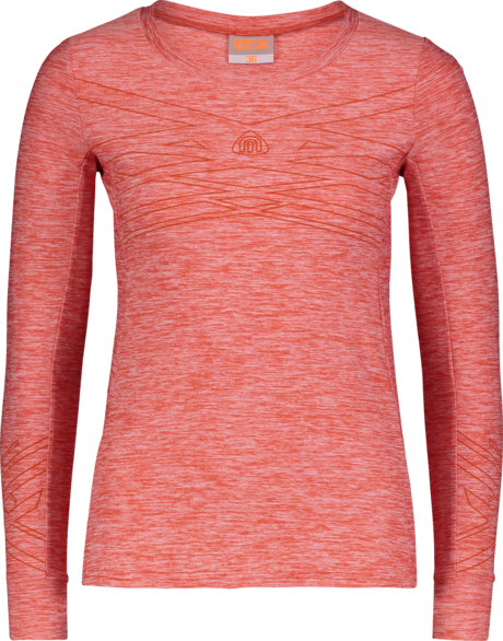 Damen Fitness Langarm T-Shirt rot FUITION