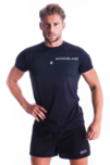 Herren Fitness T-Shirt schwarz GRADIANT